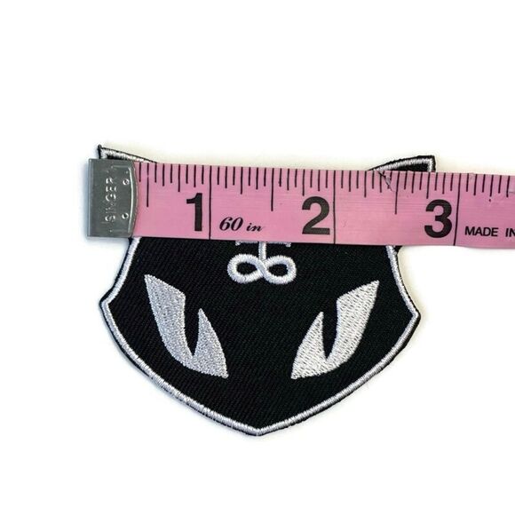 Killstar Lucipurr Black Cat Satanic Embroidered Patch - Picture 3 of 4